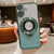 iPhone 17 Electroplated Holder Gradient Glitter MagSafe Phone Case - Green