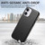 iPhone 17 Electroplated Metal Button MagSafe Phone Case - Black