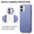 iPhone 17 Electroplated Metal Button MagSafe Phone Case - Blue