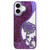 iPhone 17 Electroplated TPU Lotus Hollow-carved Rhinestone Glitter Phone Case - Purple
