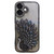 iPhone 17 Electroplated TPU Peacock Relief Rhinestone Glitter Phone Case with Lens Film - Black