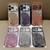 iPhone 17 Electroplated TPU Peacock Relief Rhinestone Glitter Phone Case with Lens Film - Pink