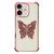 iPhone 17 Electrpolated 3D Butterfly Holder TPU Phone Case - Pink