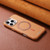 iPhone 17 ESEBLE L2 Litchi Texture Metal Lens Magnetic Phone Case - Brown
