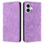 iPhone 17 Ethnic Embossed Adsorption Leather Phone Case - Purple