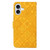 iPhone 17 Ethnic Style Embossed Pattern Leather Phone Case - Yellow