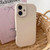 iPhone 17 Fat Dun Solid Color Metal Photo Frame TPU Phone Case - Khaki