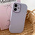 iPhone 17 Fat Dun Solid Color Metal Photo Frame TPU Phone Case - Purple