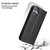 iPhone 17 Fierre Shann Cowhide Leather Flip Leather Phone Case - Black