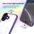 iPhone 17 Four Corners Shield Shockproof TPU Hybrid PC Phone Case - Purple