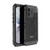 iPhone 17 Four-proof Metal Hybrid Silicone Phone Case - Black