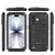iPhone 17 Four-proof Metal Hybrid Silicone Phone Case - Black