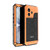 iPhone 17 Four-proof Metal Hybrid Silicone Phone Case - Orange