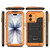 iPhone 17 Four-proof Metal Hybrid Silicone Phone Case - Orange