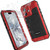 iPhone 17 Four-proof Metal Hybrid Silicone Phone Case - Red