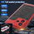 iPhone 17 Four-proof Metal Hybrid Silicone Phone Case - Red