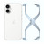 iPhone 17 Frameless X-shaped Metal Phone Case - Silver