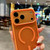iPhone 17 Frosted Skin Feel MagSafe Phone Case - Orange