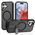 iPhone 17 Fulcrum Standing Bracket MagSafe Phone Case - Black