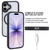 iPhone 17 GEBEI Jazz Series Skin Feel Frosted MagSafe Phone Case - Black