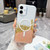iPhone 17 Gilding MagSafe Hybrid Clear TPU Phone Case - Pink