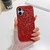 iPhone 17 Glitter Powder Shockproof TPU Phone Case - Red