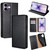 iPhone 17 Gloss Oil Solid Color Magnetic Leather Phone Case - Black