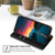 iPhone 17 Gloss Oil Solid Color Magnetic Leather Phone Case - Black