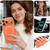 iPhone 17 Gold-Orange Original Color MagSafe Shockproof Phone Case - Black