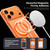 iPhone 17 Gold-Orange Original Color MagSafe Shockproof Phone Case - White