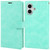 iPhone 17 GOOSPERY MANSOOR DIARY 9 Card Slots Leather Phone Case - Mint Green