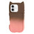 iPhone 17 Gradient Cat Ear Design TPU Phone Case - Brown Pink