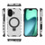 iPhone 17 Grating Holder Shockproof Phone Case - Transparent