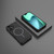 iPhone 17 Grating Solid Color MagSafe Magnetic Phone Case - Black