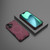iPhone 17 Grating Solid Color MagSafe Magnetic Phone Case - Red