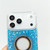 iPhone 17 Hollow Sequins Glitter MagSafe Electroplating Phone Case - Black