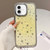 iPhone 17 Holographic Starry Pattern TPU Hybrid IMD Full Coverage Phone Case - Orange