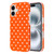 iPhone 17 IMD Colorful Dots Pattern TPU Full Coverage Phone Case - Orange