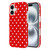 iPhone 17 IMD Colorful Dots Pattern TPU Full Coverage Phone Case - Red