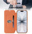 iPhone 17 Imitate Liquid Skin Feel Leather Phone Case with Card Slots - Lavender Grey