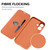 iPhone 17 Imitate Liquid Skin Feel Leather Phone Case with Card Slots - Orange