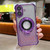iPhone 17 Invisible Holder Gradient Glitter Magsafe Phone Case - Dark Night Purple