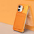 iPhone 17 J TRIBE Metal Frameless Card Slot Lens Holder Phone Case - Orange