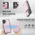 iPhone 17 JEEHOOD J05 Business Magnetic Style RFID Leather Phone Case - Pink