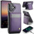 iPhone 17 JEEHOOD J06 British Style RFID MagSafe Card Bag PU Phone Case - Purple