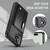 iPhone 17 JEEHOOD J12 Exquisite RFID MagSafe Zipper Card Bag Phone Case - Black