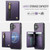 iPhone 17 JEEHOOD J12 Exquisite RFID MagSafe Zipper Card Bag Phone Case - Purple