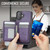 iPhone 17 JEEHOOD J12 Exquisite RFID MagSafe Zipper Card Bag Phone Case - Purple