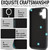 iPhone 17 Kalebol Strong Magnetic MagSafe Ring 2 In 1 Split Leather Phone Case - Black
