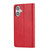 iPhone 17 Knead Skin Texture Flip Leather Phone Case - Red
